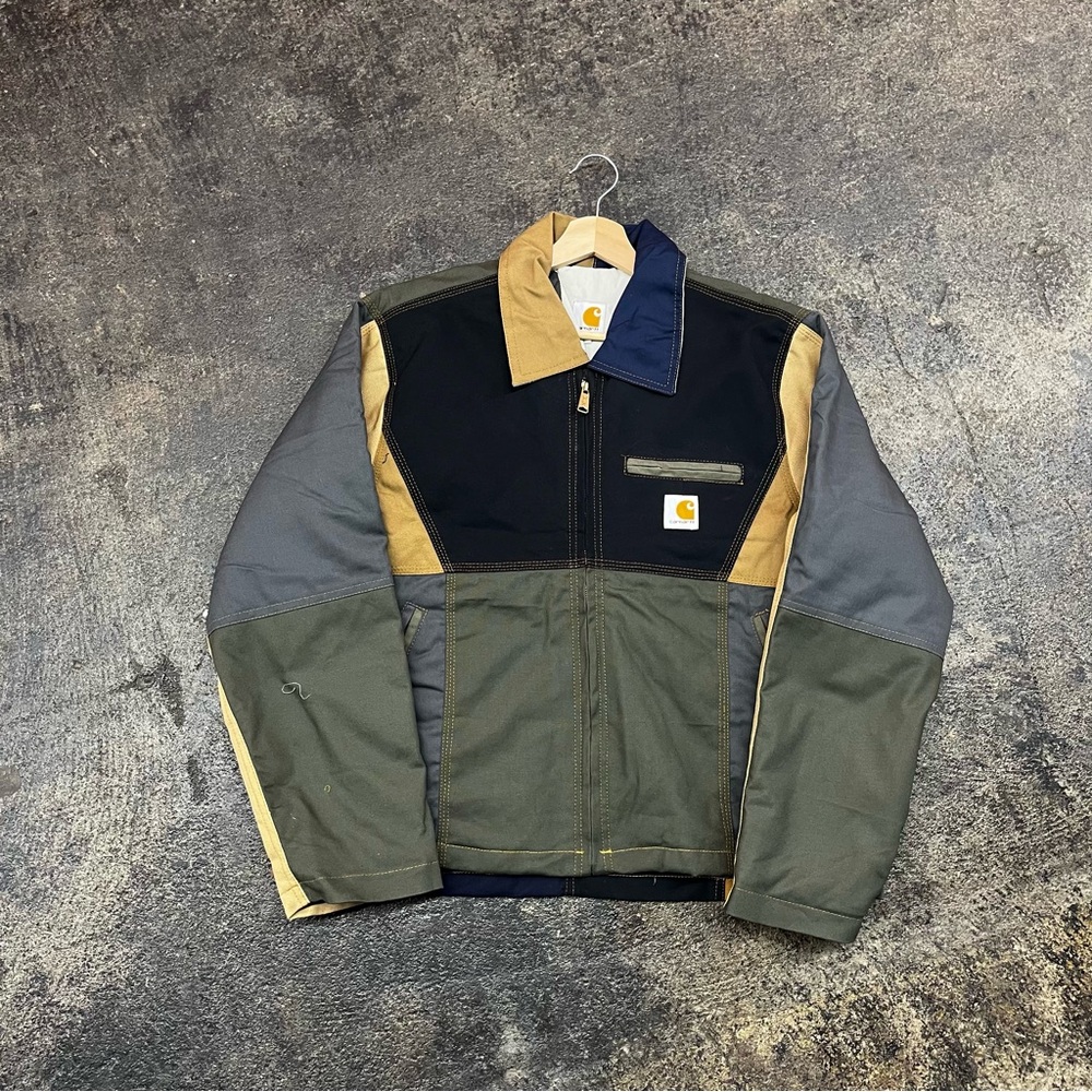 Vtg Custom WIP Carhartt Men's Multi-Color Detroit Work Jacket sz Large men’s